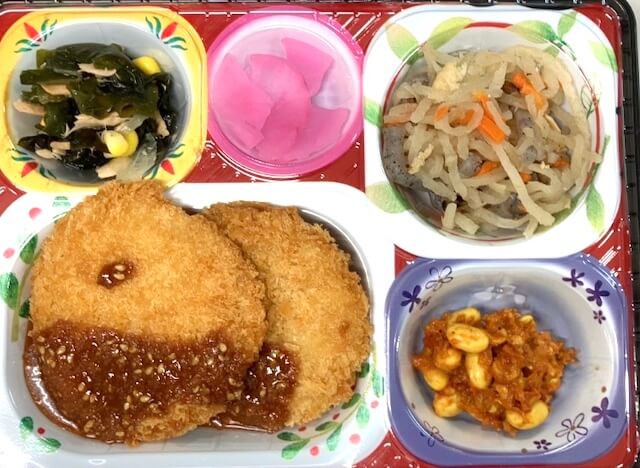 ソースメンチカツ＆ハムステーキ弁当